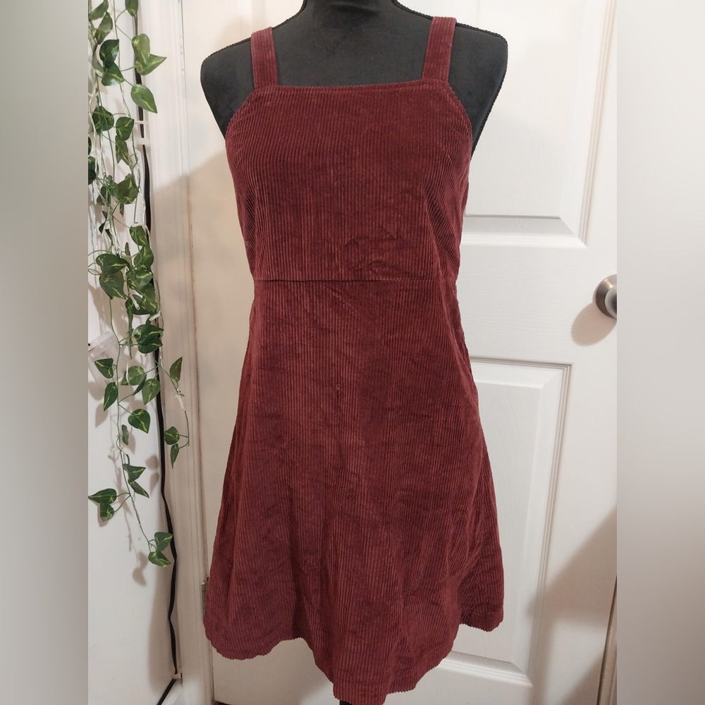 American Eagle Outfitters Maroon Corduroy Dress